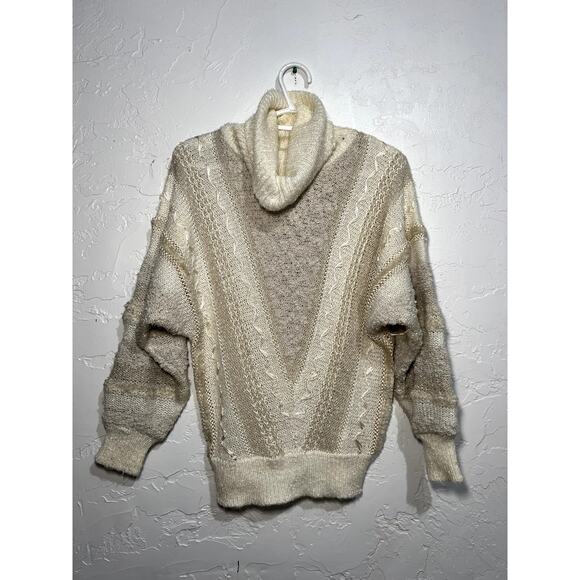 Jason Maxwell turtle neck dolman sleeve sweater small grannycore grandma grandpa - Picture 1 of 6